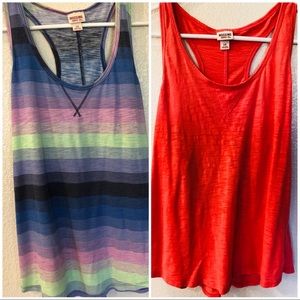 Lot of 2 relaxed racer shirts